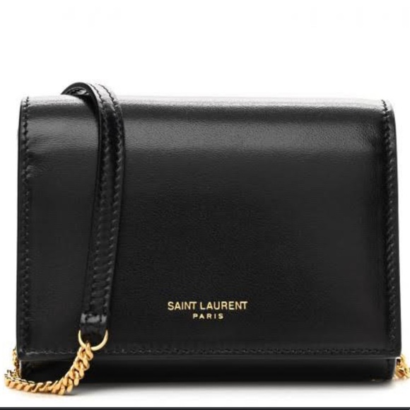 Authentic Saint Laurent YSL Chain Wallet - Picture 1 of 14